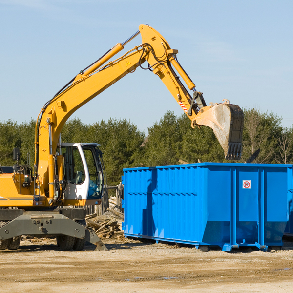 what size residential dumpster rentals are available in Alba TX